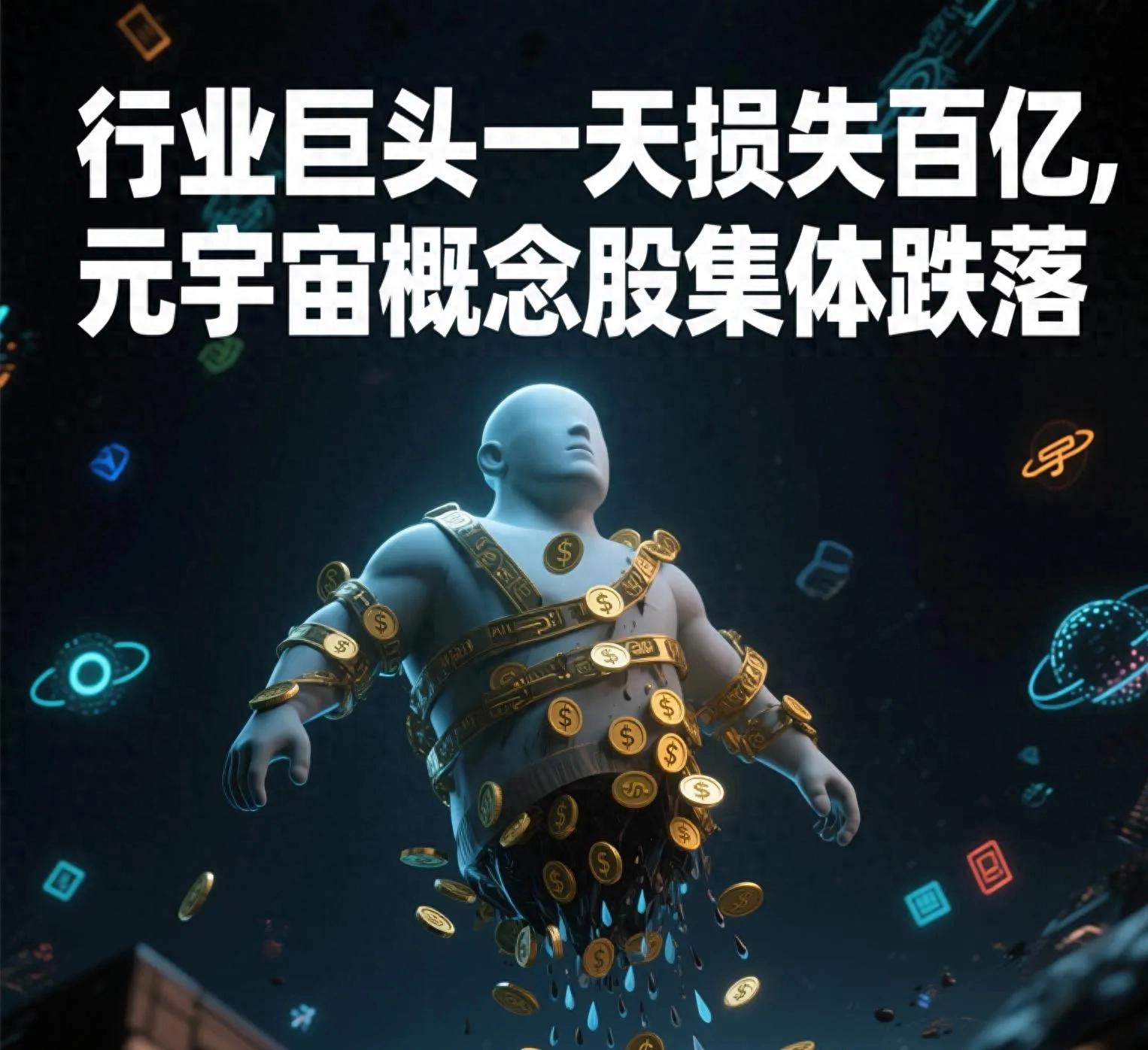 元宇宙概念股4月12日暴跌超5%，龙头股市值蒸发百亿引发市场恐慌